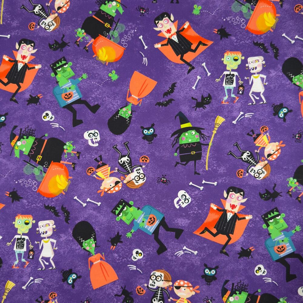 Halloween Costume Season by Edward Miller - Michael Miller Fabrics - 1/2 Yard